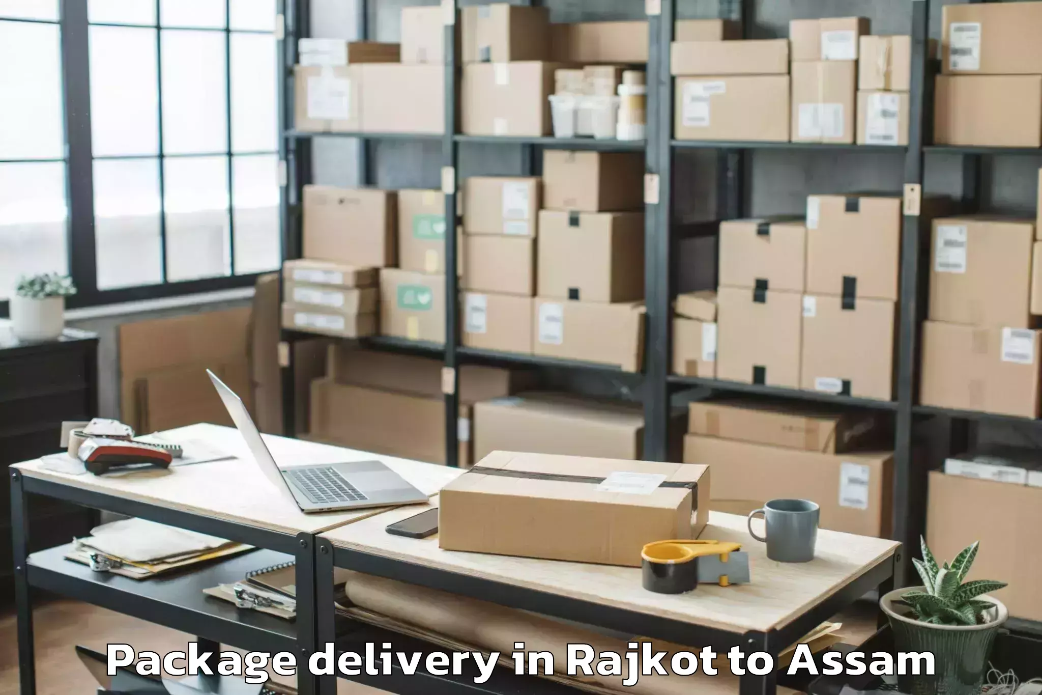 Reliable Rajkot to Bilasipara Package Delivery